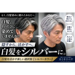 【白髪ぼかし】白髪染めをやめたい男性へ｜シルバーカラーという新しい選択